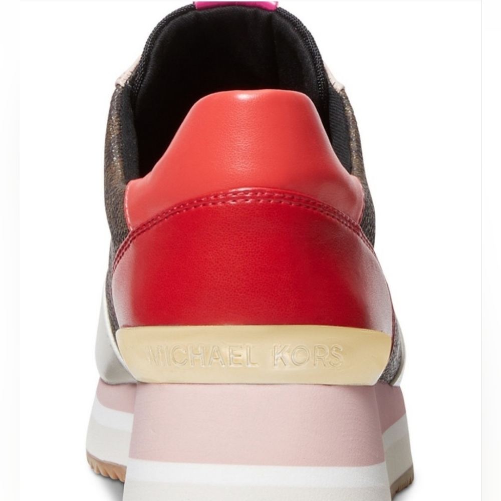 Michael Kors Monique Trainer Pink/Brown - Picture 7 of 12